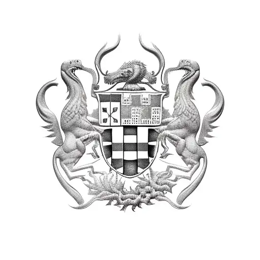 croatian coat of arms tattoo design idea