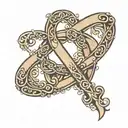 Infinity Symbol: Start with an infinity symbol, representing the eternal bond and enduring memory of Shannon. The infini tattoo design idea