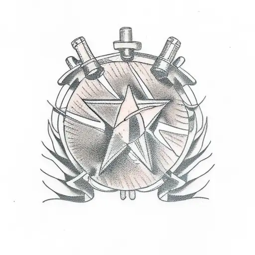 army tank tattoo design idea