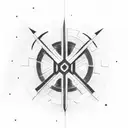 rune and mysterious design in black and red for an entire arm tattoo design idea