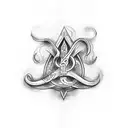 Arm tattoo with rune and mysterious design tattoo design idea