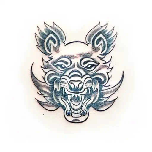 Foo Dog tattoo design idea