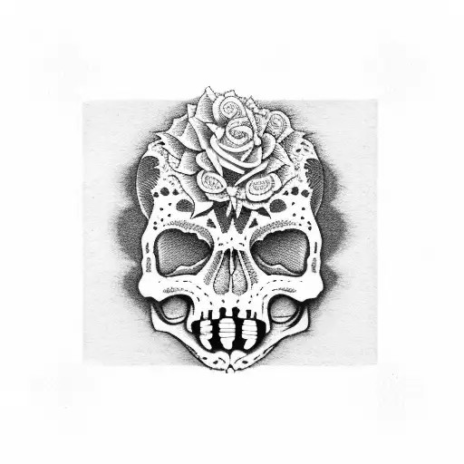 skeleton mariachi tattoo design idea
