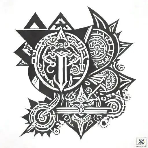 Jayden & Noël tattoo design idea