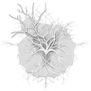cool neuron tattoo design idea