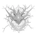cool neuron tattoo design idea