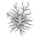 cool neuron tattoo design idea