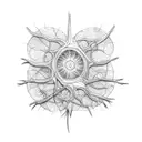 cool neuron tattoo design idea