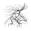 cool neuron tattoo design idea