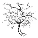 cool neuron tattoo design idea