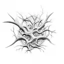 neuron tattoo design idea