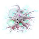 cool neuron tattoo design idea