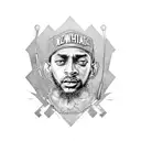 nipsey hussle tattoo design idea
