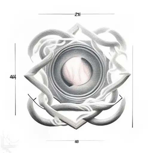 lantern reversed tattoo design idea