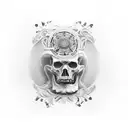 Grec man stoicisme  tattoo design idea