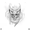 v alphabet tattoo design idea