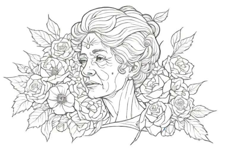 Memorial tattoo grandmother  tattoo design idea