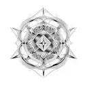 Gemini Mandala tattoo design idea