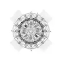 Gemini Mandala tattoo design idea