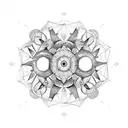 Gemini Mandala tattoo design idea