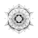 Gemini Mandala tattoo design idea