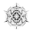 Gemini Mandala tattoo design idea