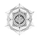 Gemini Mandala tattoo design idea