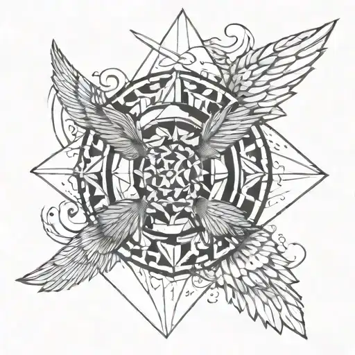Fall of Icarus tattoo design idea