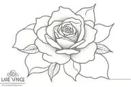 La vie en rose tattoo design idea