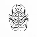 laurel wreath tattoo design idea
