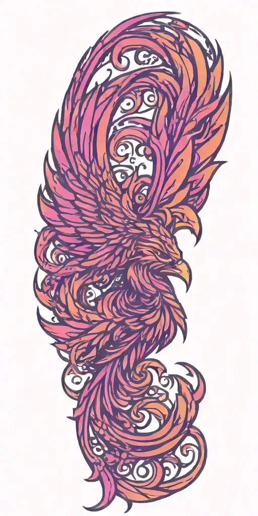 sigma male symbol pheonix rising Phoenix from fire tattoo design idea