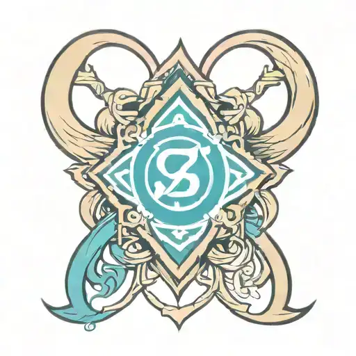 sigma male symbol color tattoo tattoo design idea