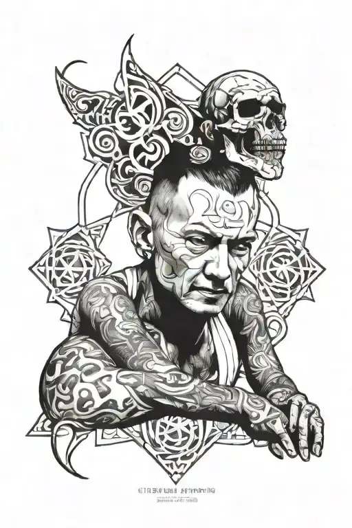 chester bennington tattoo design idea