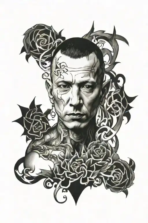chester bennington tattoo design idea