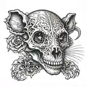 rat skull tattoo design tattoo design idea