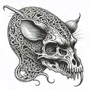 rat skull tattoo design tattoo design idea