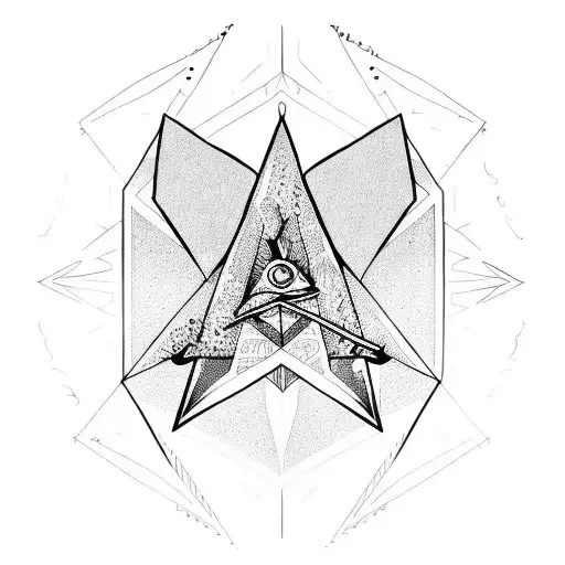 illuminati sign  tattoo design idea