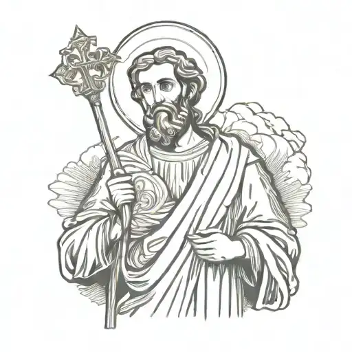 saint jude tattoo design idea