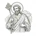 saint jude tattoo design idea