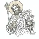 saint jude tattoo design idea