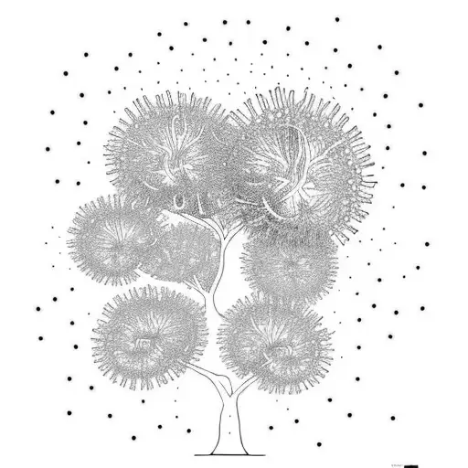 pohutukawa  tattoo design idea