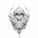 Written text: Be Good. Be Kind. Be Awesome with splashes of colour around and through the text. tattoo design idea