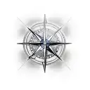 moral compass with nautical theme tattoo design idea