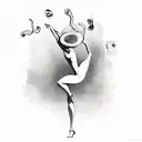 And those who were seen dancing were thought to be insane by those who could not hear the music tattoo design idea
