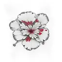 red geranium tattoo design idea