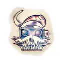 Astro van tattoo design idea