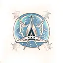 Astro van tattoo design idea