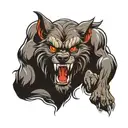 werewolf tattoo design idea