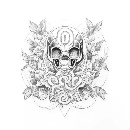 wreath Fred Perry tattoo design idea