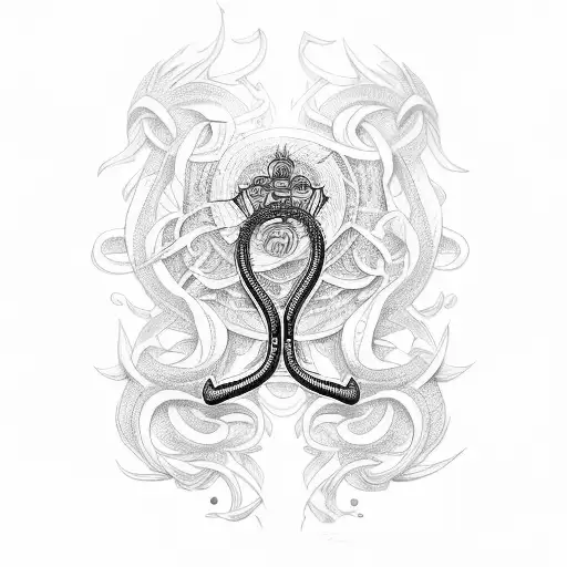 the rod of Asclepius tattoo design idea